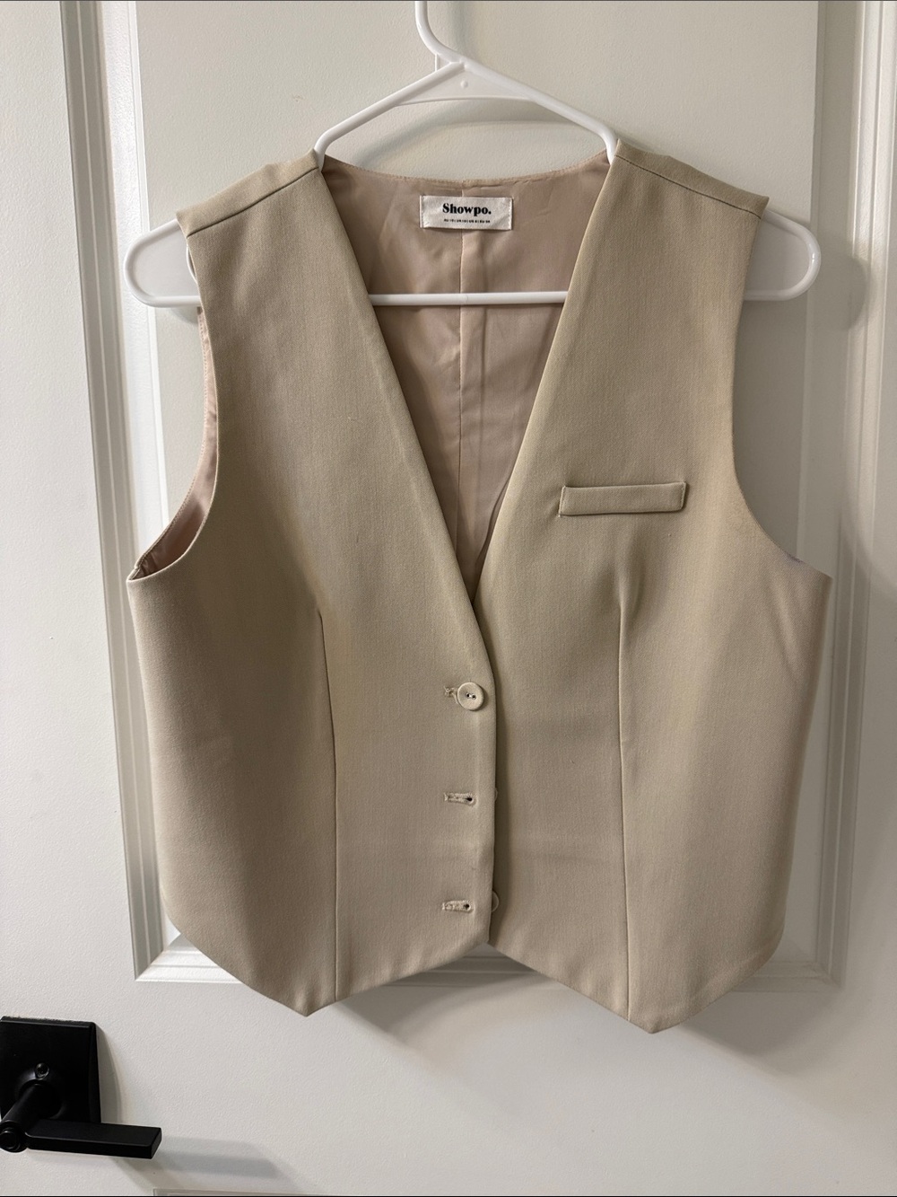 Showpo Neutral Cream Buttoned Waistcoat
